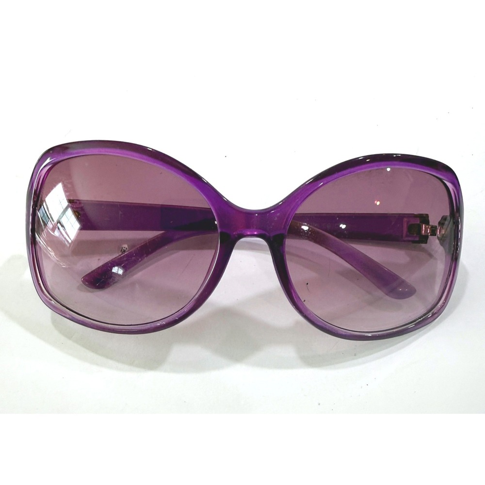 SSPAIR Purple Oversized Square Sunglasses Gradient Lens
